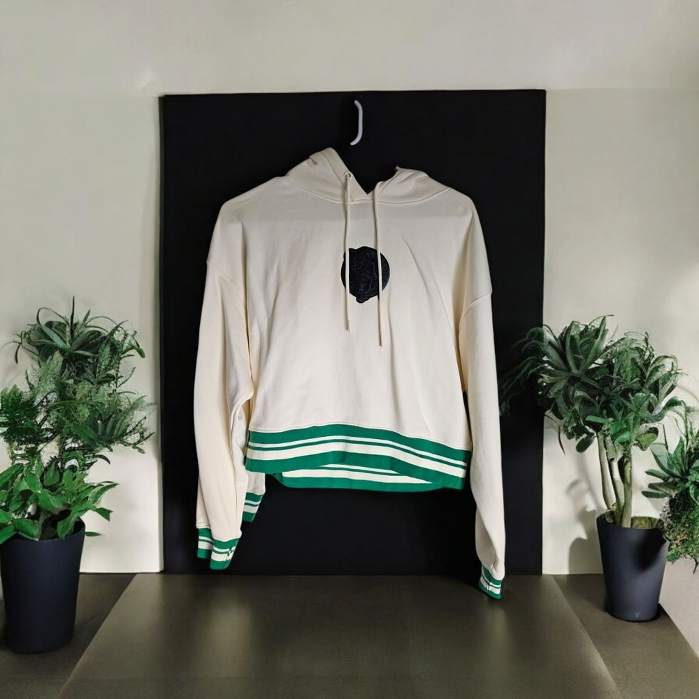 NBA Cream and Green Hoodie